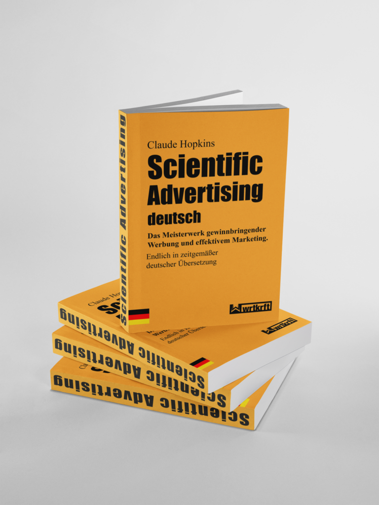 Das Buch Scientific Advertising von Claude Hopkins