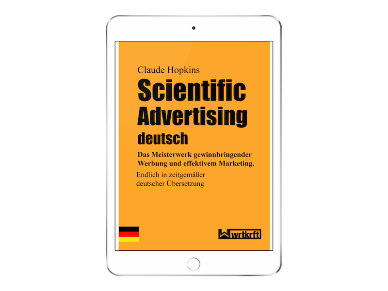Scientific Advertising deutsch iPad